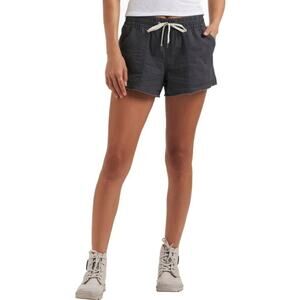 Vuori Women's Small Vintage Ripstop Shorts‎ Gray Organic Sustainable Stretchy